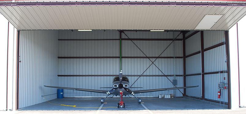 Hayward Hangars - Airplane in Hangar